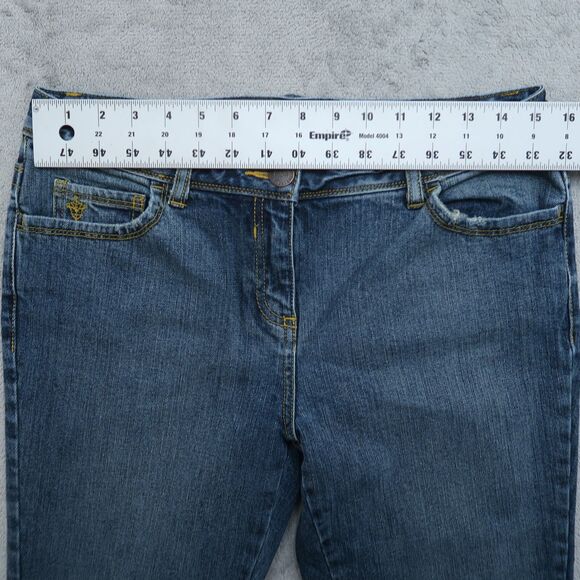 International Concepts Jeans Women's 10P Blue Mid-Rise Bootcut Denim 29" Inseam - Picture 14 of 15